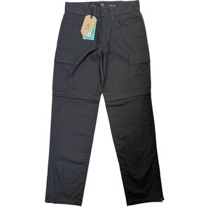 Prana Pants Double Peak Convertible to Shorts Mens Charcoal Gray 28 X 30 Outdoor